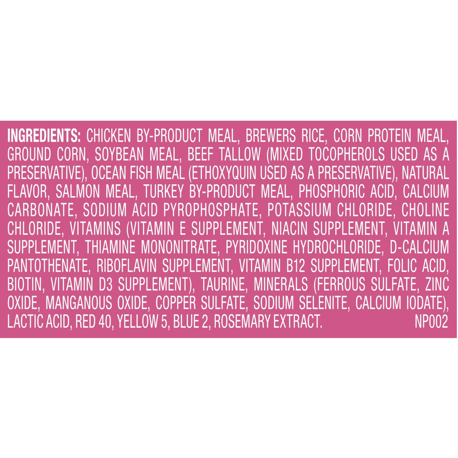 Kitten with Meow Mix chicken formula dry cat food