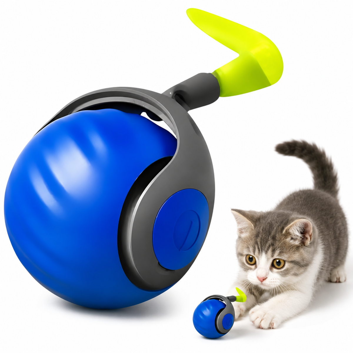Automatic Rolling Ball Cat Toy – Rechargeable Interactive Moving Ball