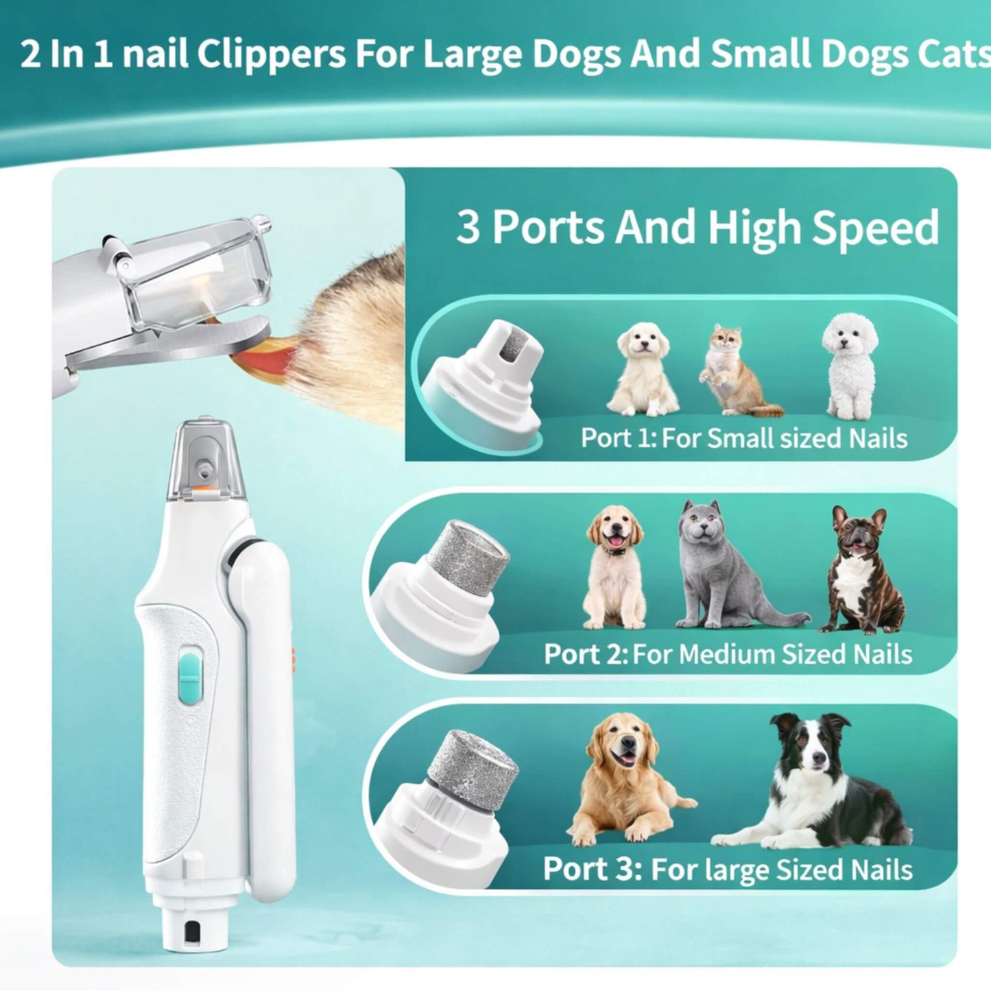 Pet Nail Clipper with LED