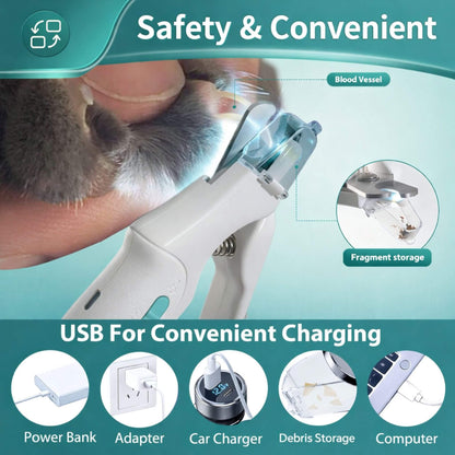 Pet Nail Clipper with LED